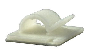 Spinka do kabli 7mm 25 x 25 x 10.3mm materiał: Nylonowy Naturalny Spinka do kabli +85°C