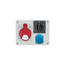 Rozdzielnica stacjonarna R-BOX 190 1x16A/4P 1x250V wył. 0/1 IP44 B.1210W