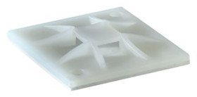 Uchwyt opaski kablowej do opasek 8.4mm długość 40mm szerokość 40 mm średnica otworu 4.1mm HellermannTyton Naturalny