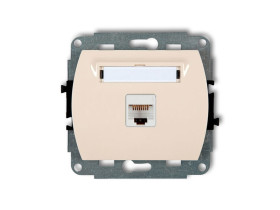 TREND Gniazdo komputerowe RJ45 kat.5e 8-stykowy beżowy 1GK-1 KARLIK