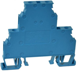 Złączka uniwersalna śrubowa 2-poziomowa MRK-C 4mm2 niebieska, T0-1655-1010371