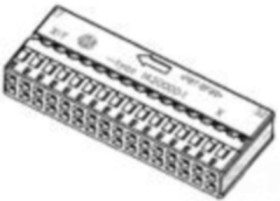 Socket, unequipped, 32 pole, straight, 2 rows, natural, 1420000-1