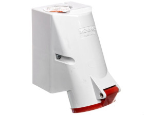 Gniazdo naścienne 2-częściowe 32A 5p 6h 400V IP44 zaciski bezśrubowe MEN422