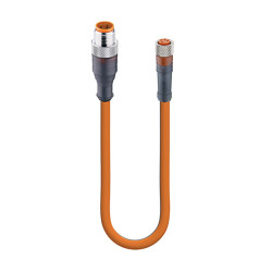 Przewód czujnik-siłownik ze złączem Złącze M12 liczba rdzeni 4 długość 600mm Rodzaj A Męskie Złącze B M8