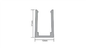 Profil Aluminiowy Anodowany 100Cm Do Neonu Led 10X22mm