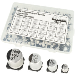Zestaw kondensatorów elektrolitycznych SMD 400 sztuk 24 wartości