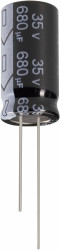 Kondensator elektrolityczny radialny THD 3.5 mm Jianghai ECR1VGC221MFF350820 220 µF 35 V 20 % (Ø x W) 8 mm x 20 mm 1 szt