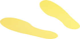 Tablica ostrzegawcza, kolor: Żółty, materiał PVC Ogólne niebezpieczeństwo Znak podłogowy