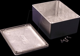 1550WCBK aluminum casing, 1550 W, 115 x 90 x 55 mm, black