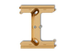 DECO / MINI Moduł rozszerzający puszkę natynkową pojedynczą składaną do ramek wielokrotnych złoty 29DPU-2 KARLIK