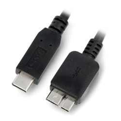 Przewód USB typ C / microUSB B 3.0 - 1m - Akyga AK-USB-44