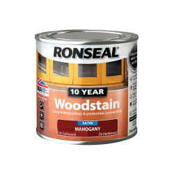 Ronseal 38648 10 Year Woodstain Mahogany 250ml