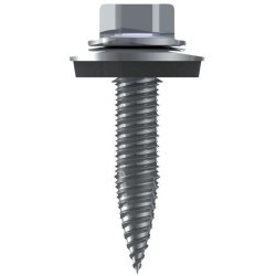 BLACHOWKRĘT 6X25 Z GWINTEM PODWÓJNYM A2 + PODKŁADKA Z EPDM, CORAB M529