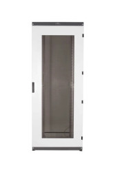 Szafa stojąca pyłoszczelna IP54 42Ux 1000x600 osłona pełna boki zdejmowane drzwi szyba RAL7035 WR19-42U-610-DS-S 19-9025WR19-42