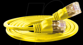 PKW-LIGHT-STP-K6 0.5 GE Cat.6 SLIM light cable, U/FTP, 0,5 m, yellow