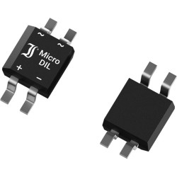 Diotec Semiconductor SMD bridge rectifier, 40 V, 80 V (RRM), 500 mA, MicroDIL, MYS40