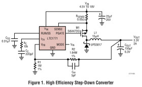 10µA Quiescent Current High Efficiency Step-Down DC/DC Controller