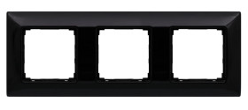 VENA EXCLUSIVE METAL Ramka potrójna STAL MALOWANA / LAKIEROWANA CZARNY FORTEPIAN 5190283