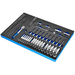 Bunker 29445 Socket Set, 3/8&quot; Sq. Dr. in EVA Foam Inlay