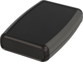 ABS handheld enclosure, (L x W x H) 117 x 79 x 24 mm, black (RAL 9005), IP54, 1553BBKBAT