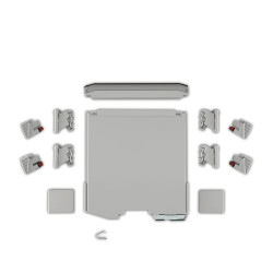 Obudowa urządzeń elektronicznych Zestaw obudów na szynę DIN Phoenix Contact Do montażu na szynie DIN 16A Płytka