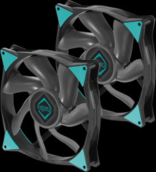 ICEGALE14X-C2A Iceberg Thermal IceGALE Xtra case fan, black, 140 mm, pack of 2