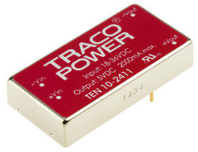 Przetwornica DC-DC, 10W, Uwe 18 → 36 V DC, Uwy 5V dc, Iwy 2A, TRACOPOWER