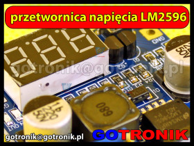 Przetwornica napięcia LM2596 + woltomierz