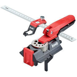 kwb 758300 bore template patented dowel gauge anti-slip 3-12mm Drills