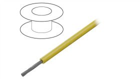 3253 Yl005 Przewód Na Rolce O Długości 30,5M Linka Cu, 300V Pvc Żółty 18 Awg
