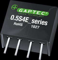 0.5S4E_1212S1U DC/DC converter, 0.5 W, 12 V, SIL 4
