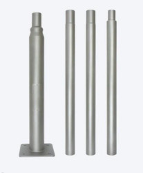 Składany słup oświetleniowy 4m szary LED line 5 lat gwar.