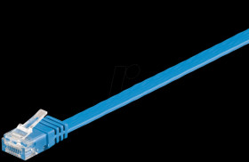 96395 Cat.6 Flat 0050 Patch blue  0.50m