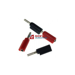 Wtyk/gniazdo Banan WG-13 czarna, czerwona VITALCO