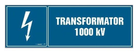 ZNAK - HH027 Transformator 1000 kVA 15 x 5 cm FN - Folia samoprzylepna