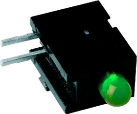 Signal light, green, 20 mcd, pitch 2.5 mm, LED number: 1, 2300.2081