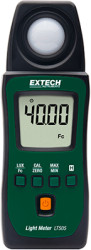 Lux meter, 999.9/9999/99990/400000 Lux, ±3 %, Extech LT505