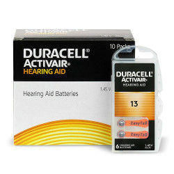 60 x baterie do aparatów słuchowych Duracell ActivAir 13