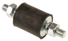 Podstawka antywibracyjna M8 średnica 25mm wysokość całkowita 70mm Cylinder męski-męski