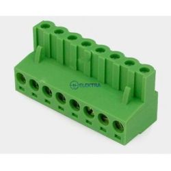 listwa rozłączalna 5,08mm 8 pin wtyk żeński kąt XY2500F-A