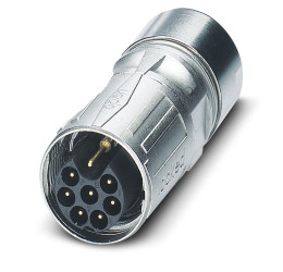 Złącze wielostykowe przemysłowe 9-pinowe M17 Swobodne zawieszanie Wtyczka Phoenix Contact