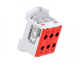 Złączka OTL50-3 kolor czerwony 3xAl/Cu 1,5-50mm2 1000V AC / 1500V DC Zacisk uniwersalny MAA3050R10