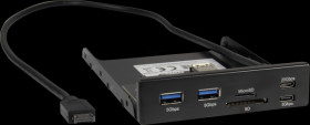 88884123 Card reader, internal, 3.5", USB-A, USB C, microSD, SD