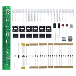 DIY analizator dźwięku LED - Zestaw do nauki lutowania