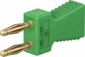 Jumper, pitch 6 mm, 60 V, 10 A, gold-plated, green, 63.9352-25