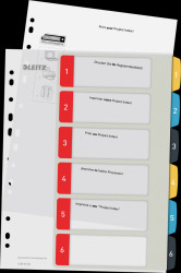 1246-00-00 Cosy PC-labelled dividers, PP 1–6