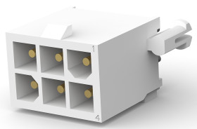 Wtyk PCB 6-pinowe raster: 4.14mm 2-rzędowe TE Connectivity Przewlekany 9.5A 600.0 V.