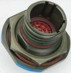 Złącze 22-pinowe Żeński Amphenol Socapex Żeński Montaż na panelu MIL-DTL-38999 rozmiar 13