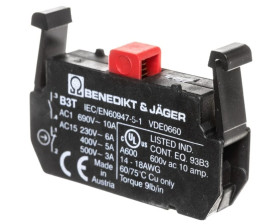 Styk pomocniczy 1R montaż czołowy do elementu łączącego B3M BE-B3T01-00000000