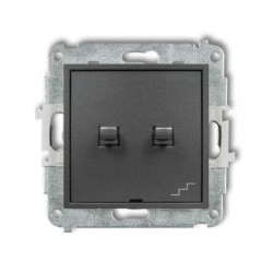 ICON Mechanizm łącznika podwójnego schodowego w stylu amerykańskim grafitowy 11IWPUS-33